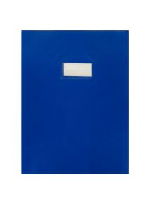 Paquet de 10 protège-cahiers en PVC 21/100ème, pour format A4, bleu foncé