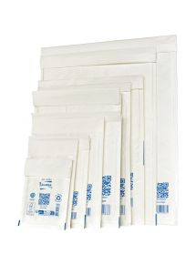 Paquet de 10 pochettes blanches bulles d'air 110x160mm