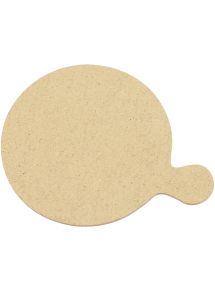 Lot de 10 dessous de verre en bois diamètre 10 cm
