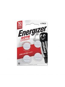 4 Piles Energizer CR2016 Bouton Lithium 3V
