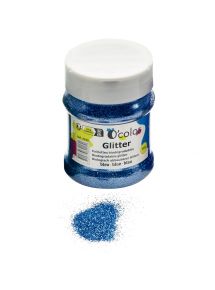 Shaker de paillettes biodégradables 100grammes coloris bleu