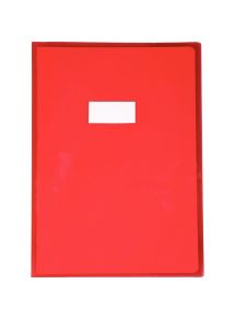 Protège-cahier cristal 21 x 29,7cm 22/100 coloris rouge