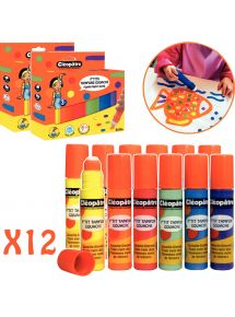 Lot de 2 boites de 6  tampons gouaches 50ml rechargeable