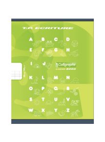 Cahier TP 17x22cm, 32p double ligne 4mm/uni, 90g