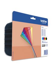 Cartouche jet d'encre Brother LC223VALBP, multipack noir et couleurs