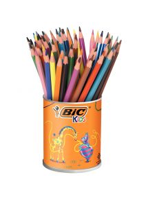 Crayon de couleur Evolution Bic Kids, pot de 60