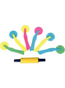 Rouleau lisse, ultra résistans, faciles à laver, longueur:22cm, plastique rigide, lot de 8