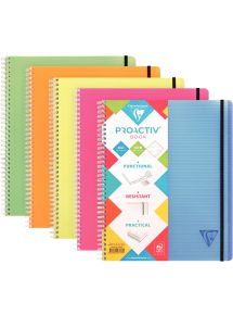 Cahier-trieur PROACTIV'BOOK LINICOLOR FRESH 160 pages perforées, format A4+, ligné