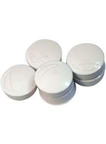 Aimant rond, diamètre 20 mm, blister de 7 couleur blanc