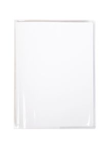 Protège-cahier 24x32cm, incolore, grands rabats marque page
