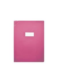 Protège-cahier 24x32cm, plastique très épais, rose