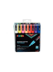Boîte de 16 marqueurs Posca écriture 1,5mm couleurs assorties