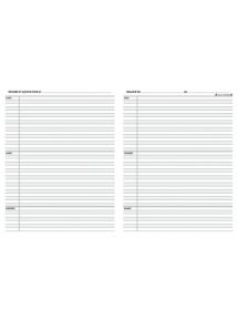 Agenda scolaire 17x22cm, 80 pages, 2 pages par semaine