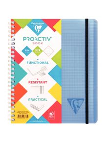 Cahier-trieur PROACTIV'BOOK LINICOLOR FRESH 180 pages, format A5+, petits carreaux