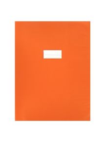 Paquet de 10 protège-cahiers en PVC 21/100ème, pour format 24x32 cm, orange