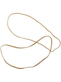 Bracelet caoutchouc étroit blond standard 200x1,8mm, sachet de 1kg