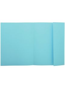 Paquet de 100 chemises 1 rabat SUPER 160g, format 24x32 cm, bleu clair