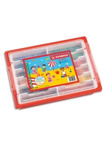 Crayon de couleur Trio, gros module, schoolpack de 96