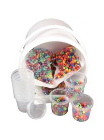 Seau 3000 perles cassis  + 10 pots vides offerts