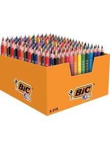 Maxi classpack de 216 crayons de couleur Évolution dont 30 gratuits