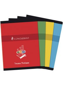 Cahier TP 24x32cm, 120p (60 Seyès + 60 dessin)