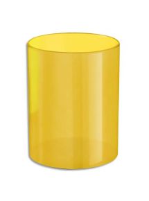 Pot à crayon en polystyrène 6,8x8,6cm, jaune