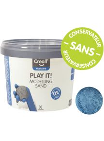 Seau de 750 grammes de sable magique coloris bleu