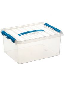 Boite de rangement QLINE 15L transparente