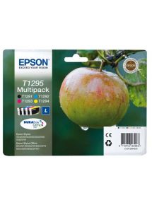 Cartouche Epson jet d'encre T1295 Pomme, multipack noir et couleurs