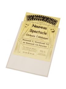 Blister de 10 pochettes adhésives en polypropylène 158x220mm