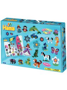 Valise collectivité, perles à repasser HAMA, taille midi, boite grand modèle