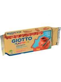 Pain de 1kg de pâte à modeler autodurcissante Plastiroc coloris terracotta