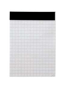 Bloc de bureau sans couverture format A7, petits carreaux, papier 60g