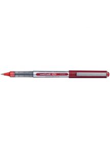 Stylo roller pointe métal Uni Ball Eye, écriture 0,2mm, rouge
