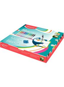 Feutre effaçable à sec pointe medium, pack de 168 feutres de 12 couleurs assorties