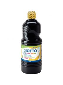 Gouache ultra lavable Giotto, flacon de 1l, noir
