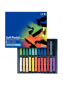 Pastel tendre Mungyo, boîte de 24 couleurs assorties