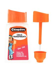 Colle transparente sans solvant, flacon de 80ml avec pinceau