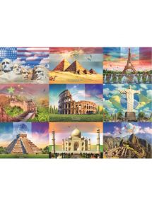 Puzzle XXL 200 pièces, les monuments du monde