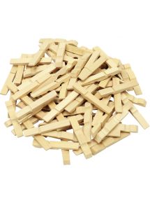 Lot de 500 demi pinces à linge 45 mm