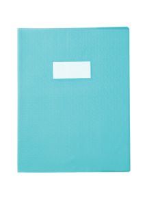 Paquet de 30 protège-cahiers en PVC 10/100ème, pour format 17x22 cm, bleu clair