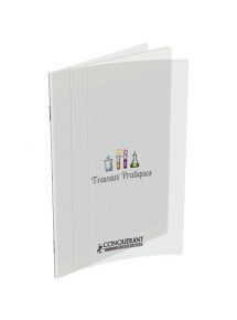 Cahier TP 21x29,7cm, 48p (24 Seyès + 24 dessin), polypro incolore