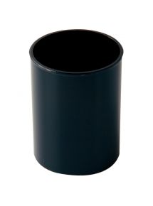 Pot à crayons en plastique noir