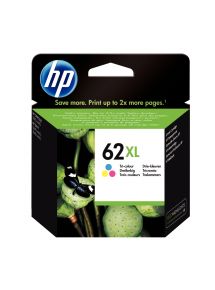 HP 62XL cartouche d'encre trois couleurs grande capacité authentique (C2P07AE)