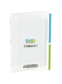 Cahier polypro 2 en 1, 24x32cm, 96p, grands carreaux, 90g