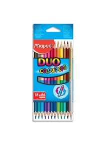 Crayon de couleurs Color'peps Duo, pochette de 12