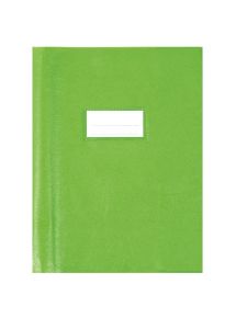 Paquet de 10 protège-cahiers grands rabats en PVC 22/100ème, pour format 17x22 cm, vert