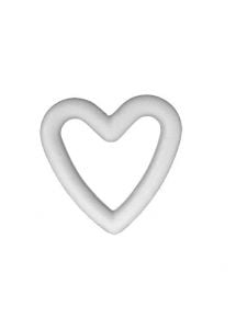 Coeur en styropor à  décorer hauteur 15cm, lot de 10