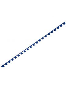 Baguette à relier plastique 8mm, boîte de 100 couleur bleue