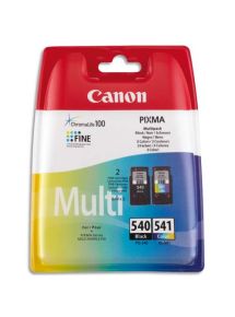 Cartouche Canon jet d'encre PG540-CL541, multipack noir et couleurs